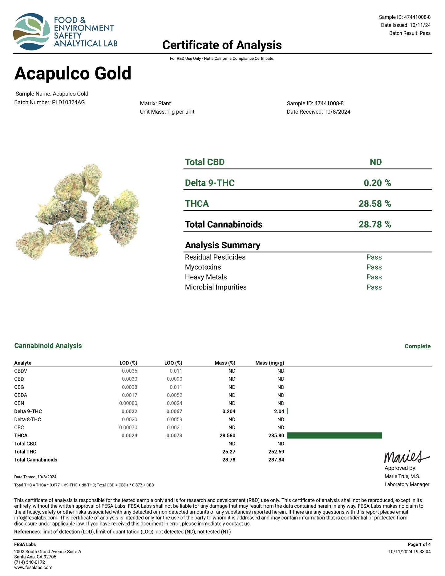 Acapulco Gold – Best THCa Smokable Hemp Flower