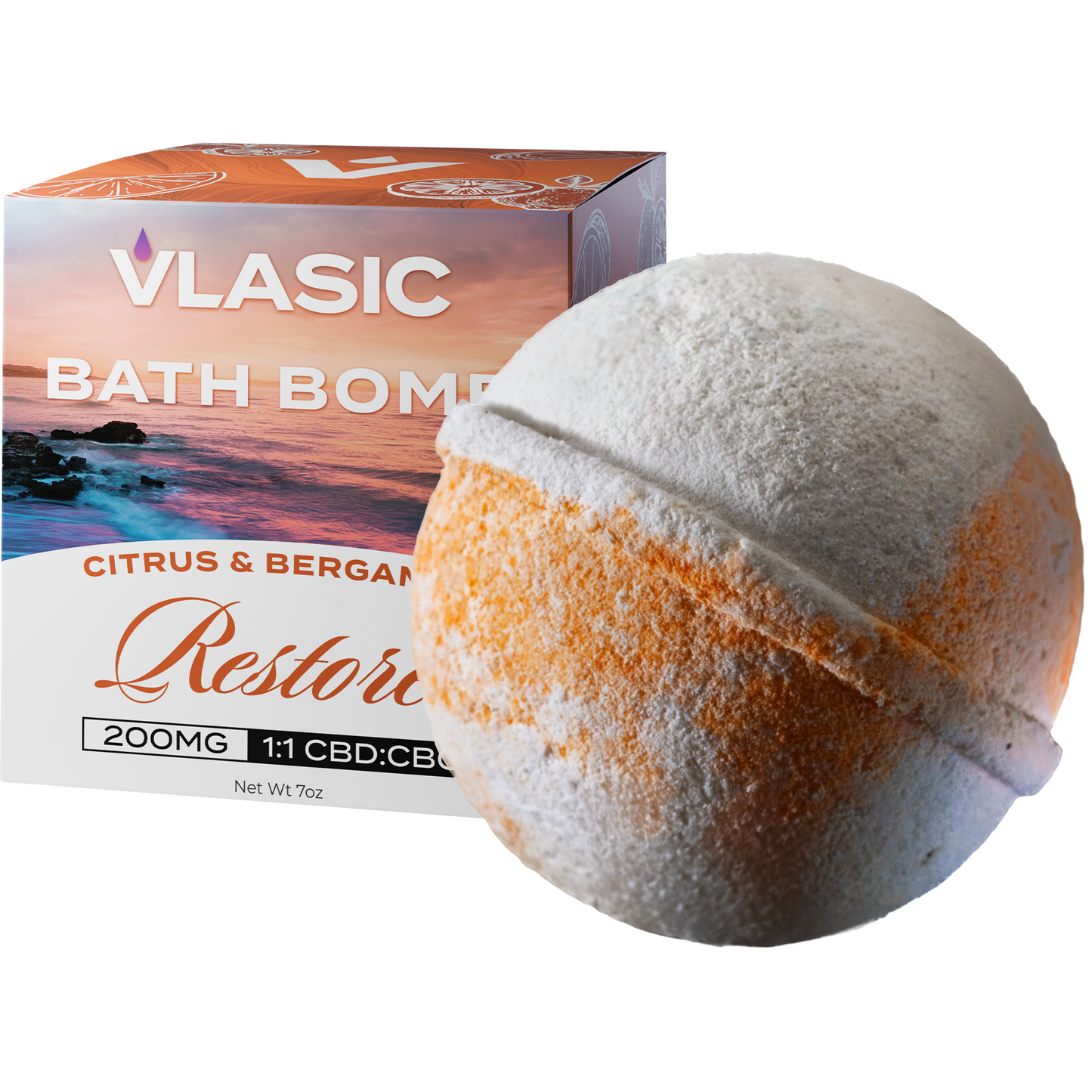 Restore Bath Bomb with Citrus and Bergamot