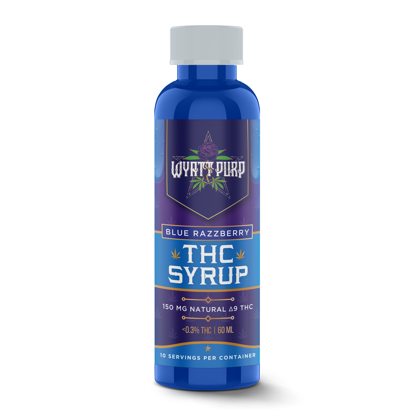 Delta 9 THC HD9 Nano Syrup Shot 150mg Drinkable Edible - Blue Raspberry