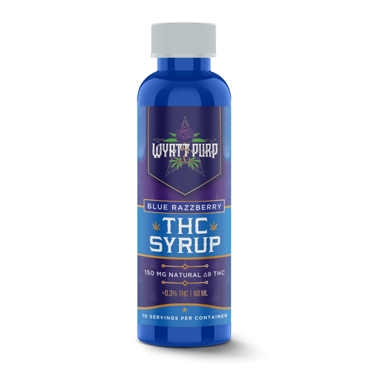 Delta 9 THC HD9 Nano Syrup Shot 150mg Drinkable Edible - Blue Raspberry