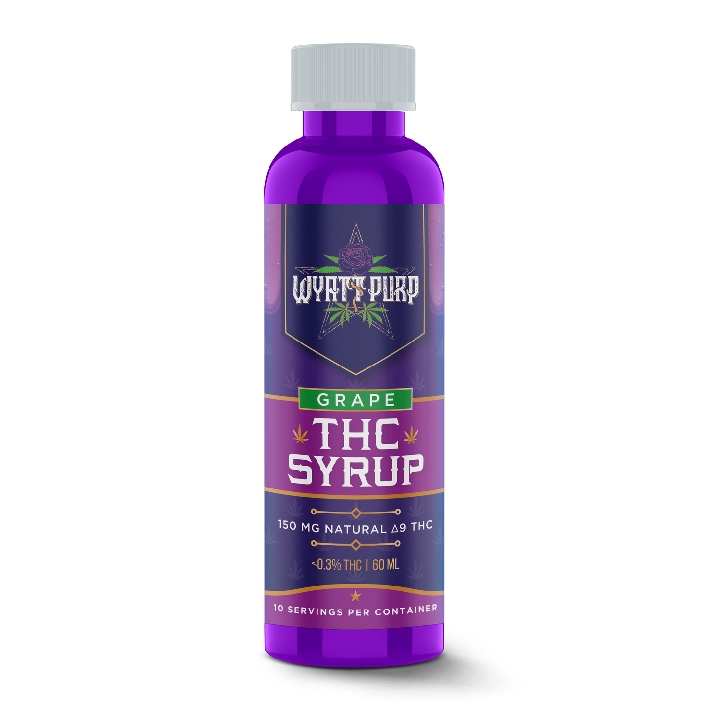 Delta 9 THC HD9 Nano Syrup Shot 150mg Drinkable Edible - Grape