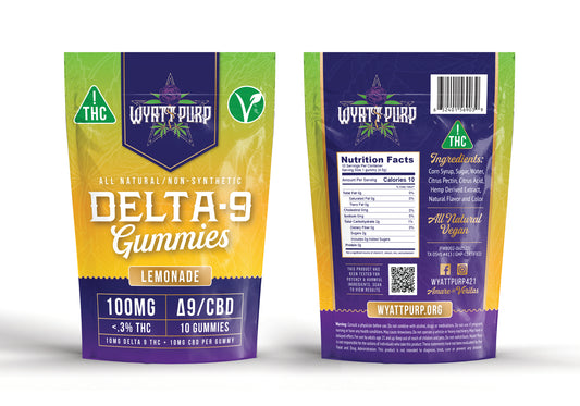 THC + CBD 100mg - Gummies 10 Pack of Edibles - Lemonade
