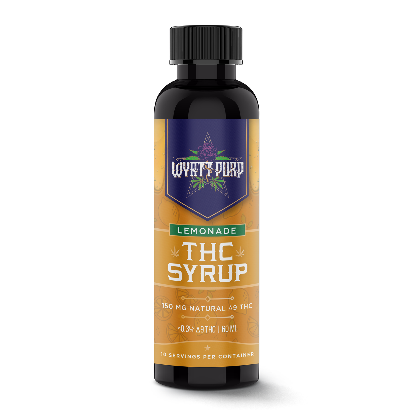 Delta 9 THC HD9 Nano Syrup Shot 150mg Drinkable Edible - Lemonade