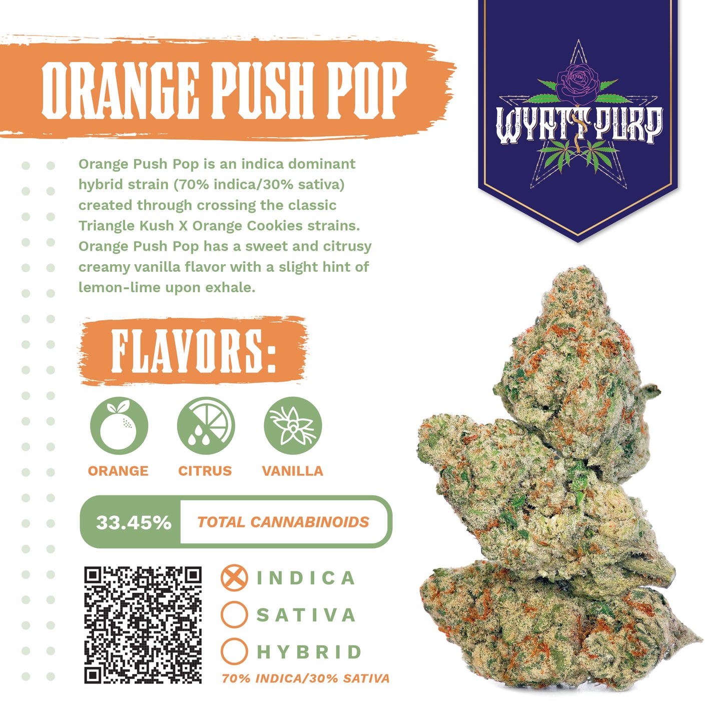 Orange Push Pop – Best THCa Smokable Hemp Flower