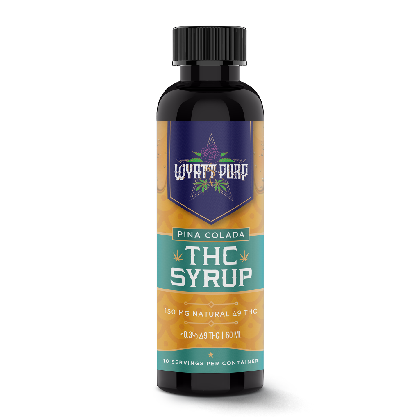 Delta 9 THC HD9 Nano Syrup Shot 150mg Drinkable Edible - Pina Colada