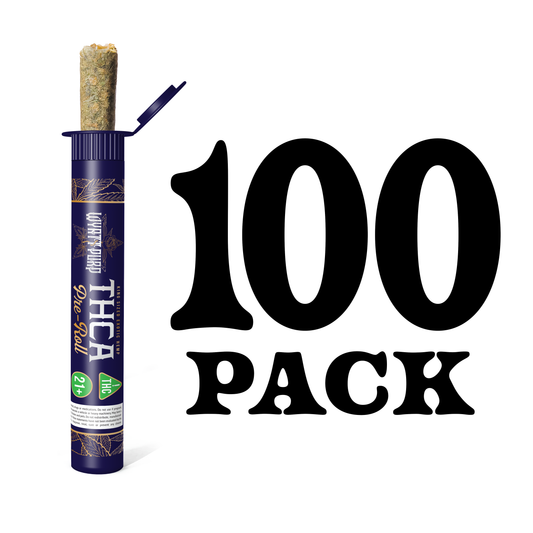 100 Pack - Wyatt Purp THCa King Sized Pre Rolls