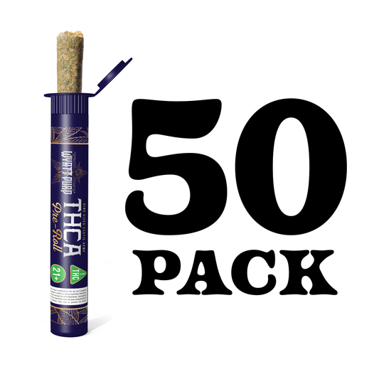 50 Pack - Wyatt Purp THCa King Sized Pre Rolls