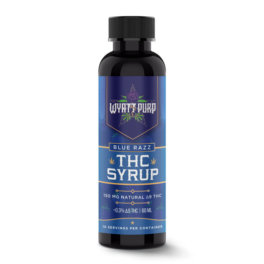 Delta 9 THC HD9 Nano Syrup Shot 150mg Drinkable Edible - Blue Raspberry