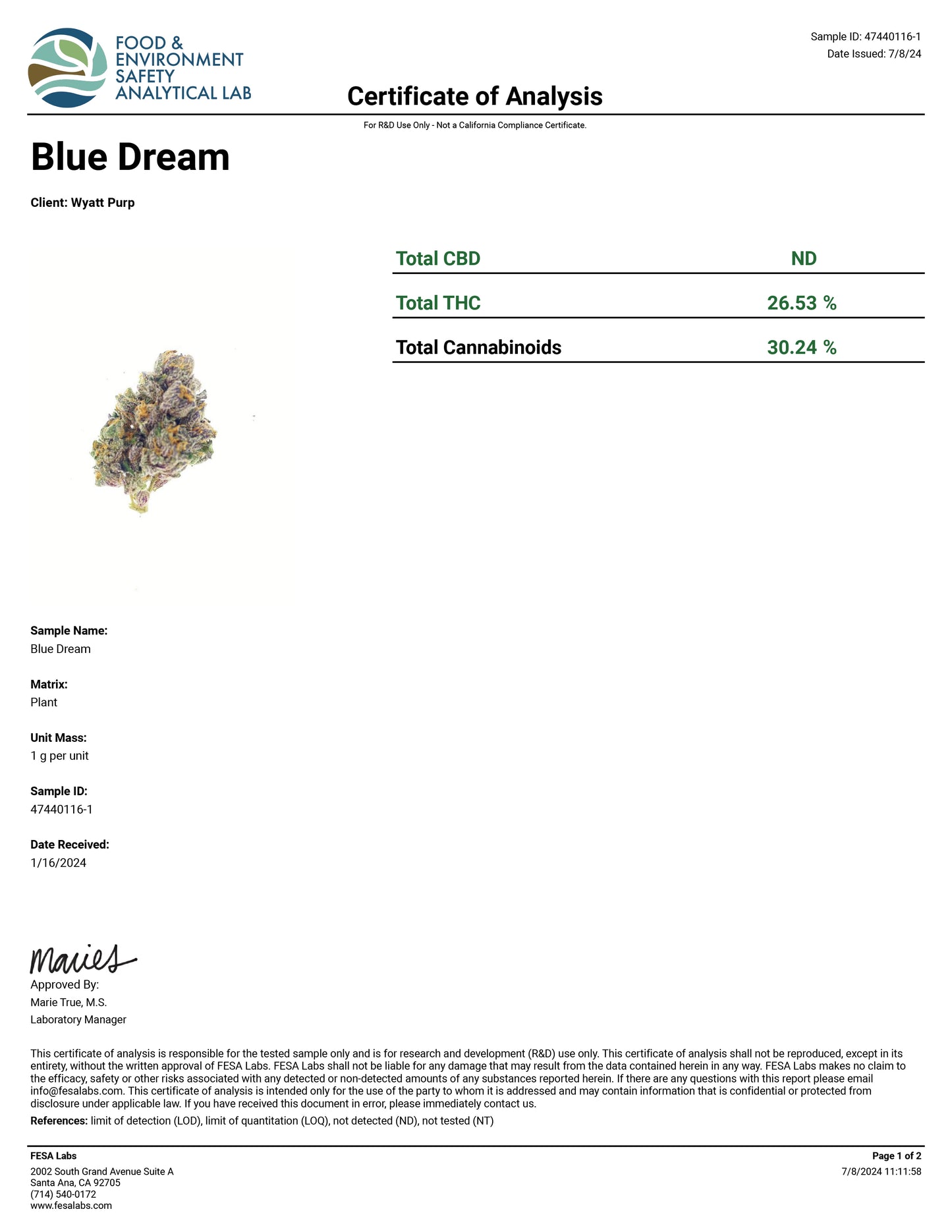 Blue Dream (Smalls) – Best THCa Smokable Hemp Flower