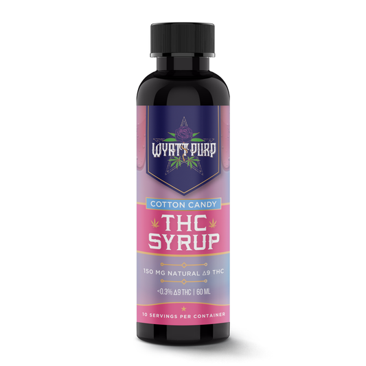 Delta 9 THC HD9 Nano Syrup Shot 150mg Drinkable Edible - Cotton Candy