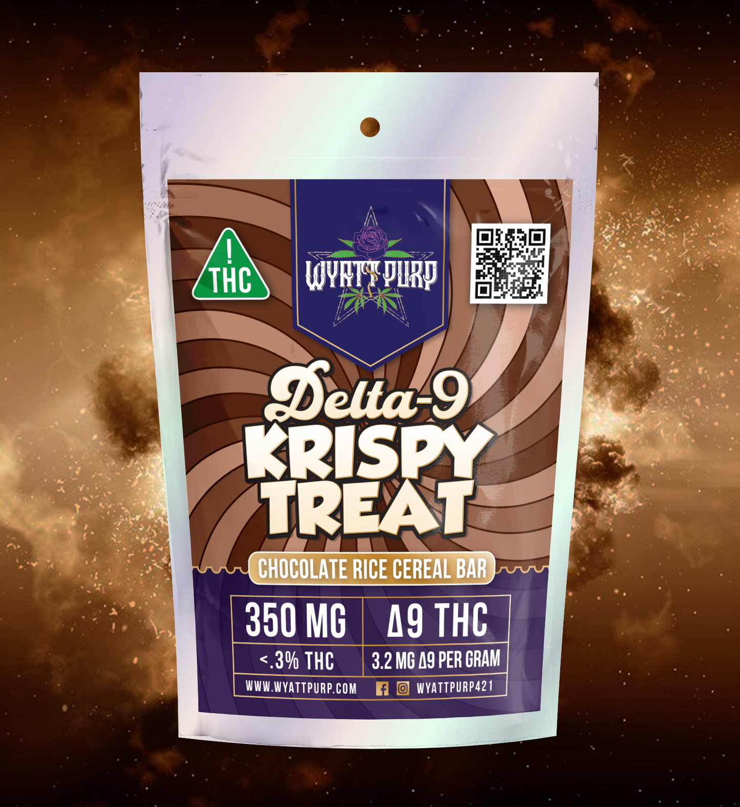 Delta 9 THC Cereal Bar 350mg Edible - Coco Cereal Bar