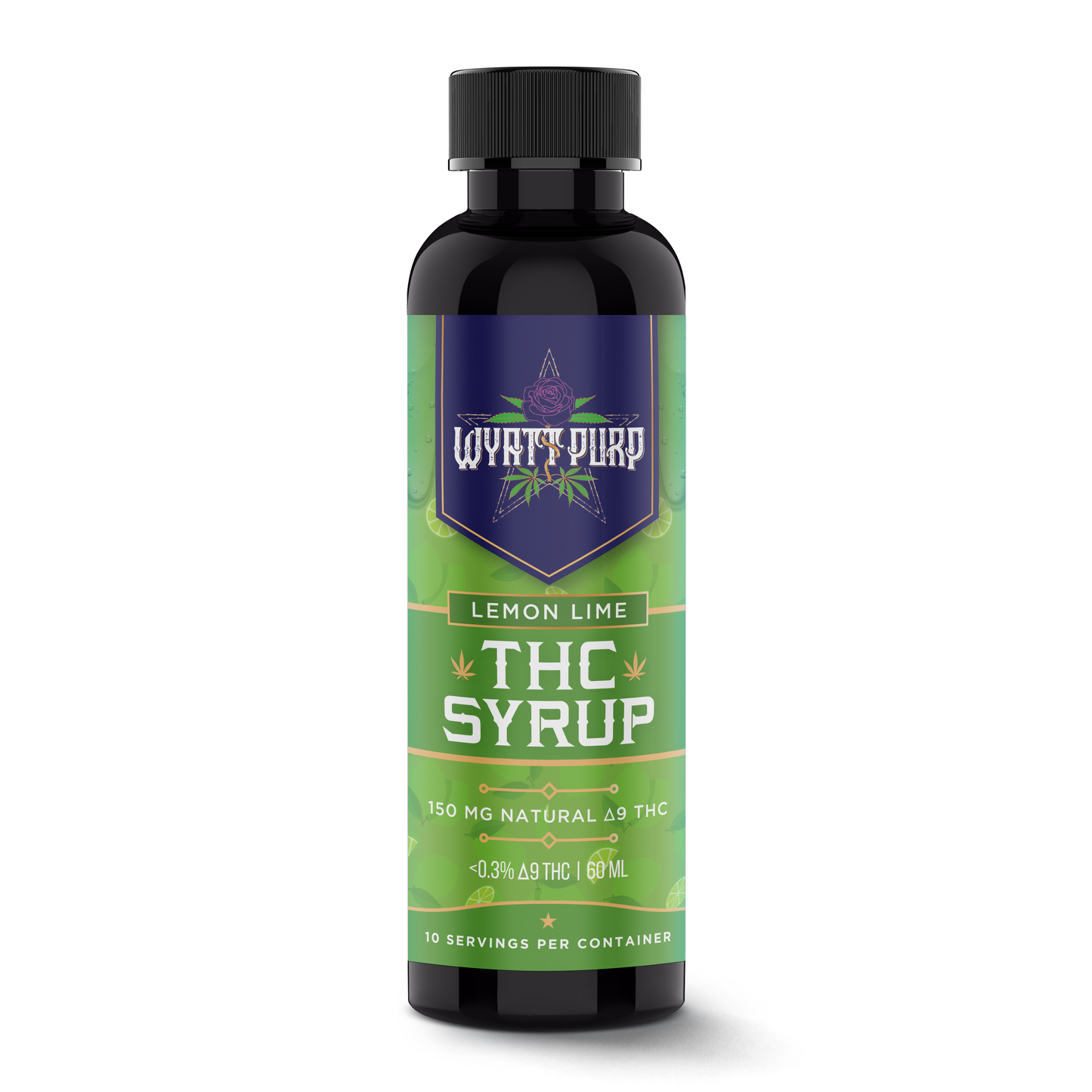 Delta 9 THC HD9 Nano Syrup Shot 150mg Drinkable Edible - Lemon Lime