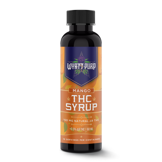 Delta 9 THC HD9 Nano Syrup Shot 150mg Drinkable Edible - Mango
