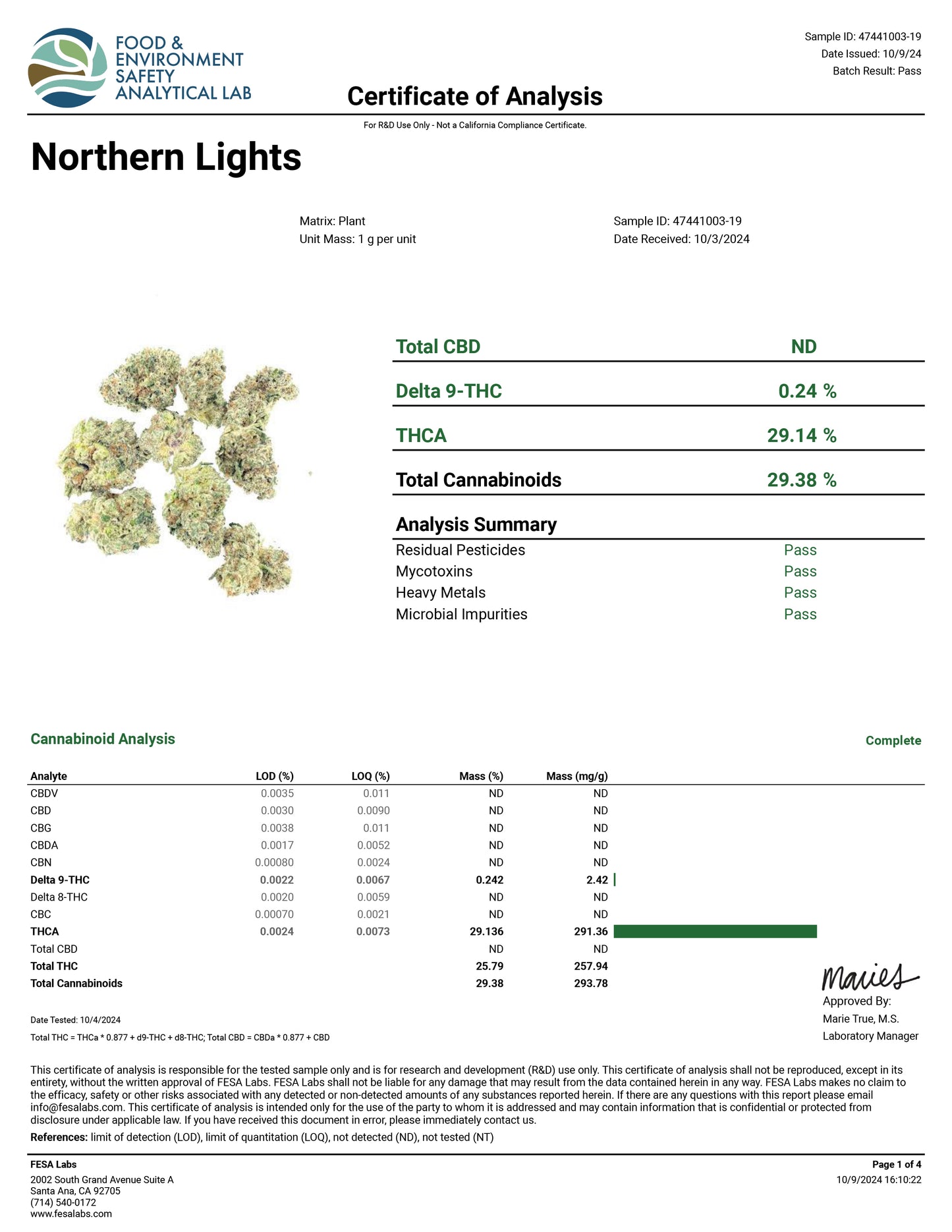 Northern Lights (Smalls) – Best THCa Smokable Hemp Flower