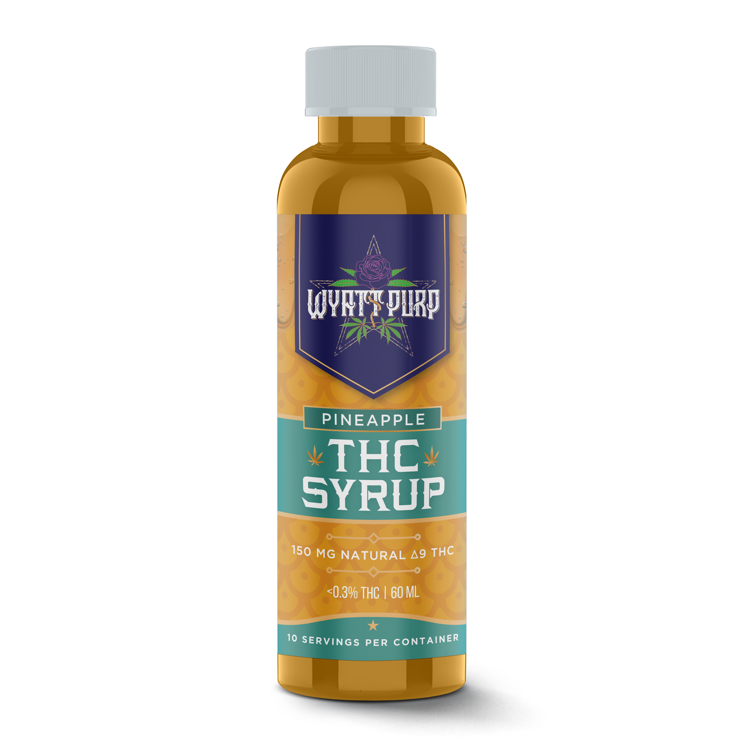 Delta 9 THC HD9 Nano Syrup Shot 150mg Drinkable Edible - Pineapple