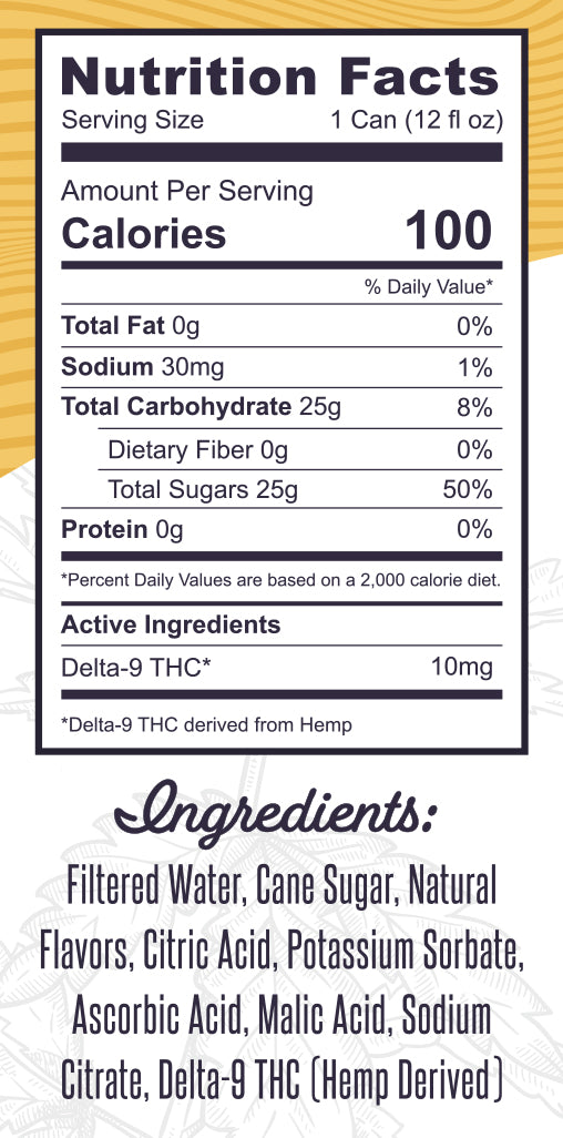 10mg THC Seltzer - Pineapple