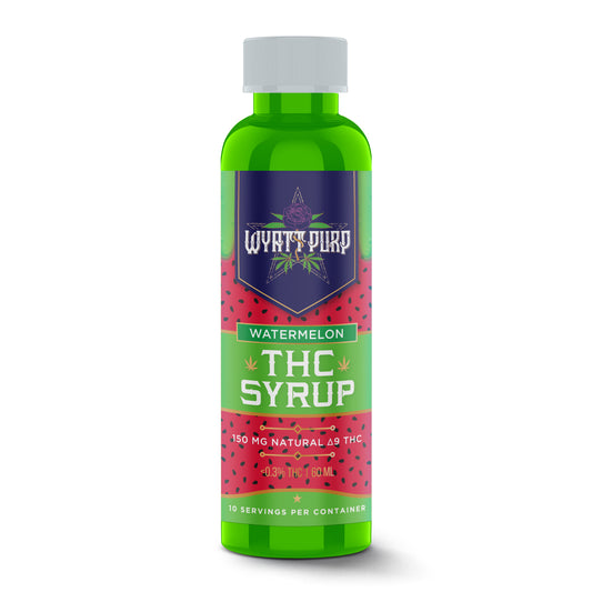 Delta 9 THC HD9 Nano Syrup Shot 150mg Drinkable Edible - Watermelon