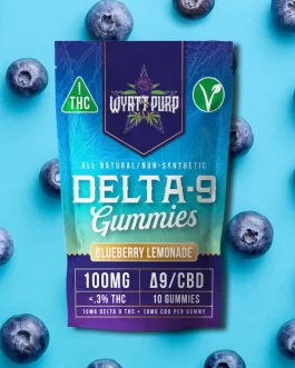 Blueberry Lemonade Natural Delta 9 Gummies 10ct Single Package