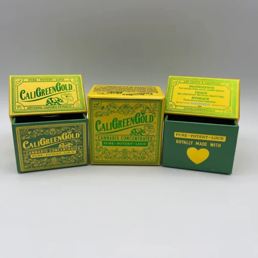 packaging for cali green gold thca diamonds