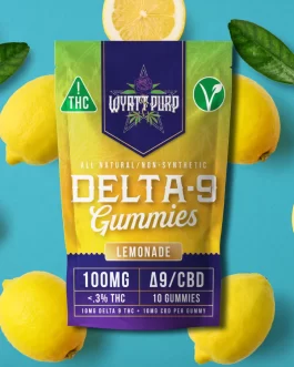 Lemonade Natural Delta 9 Gummies 10 Ct Single Bag