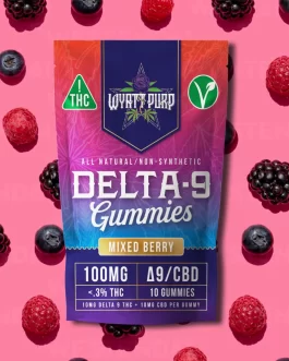 Mixed Berry Natural Delta 9 Gummies 10ct Single Package
