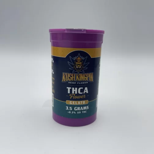 3.5 gram canister of gelato thca flower