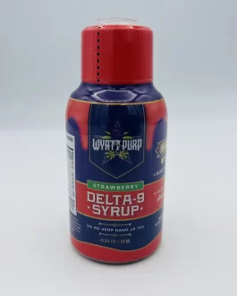 wyatt purp delta 9 nano thc 100mg strawberry syrup